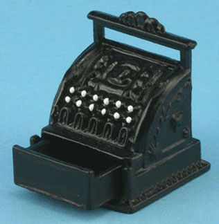 Dollhouse Miniature Cash Register - Black